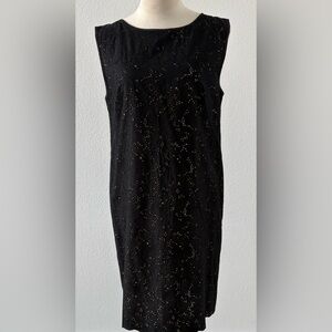 LOFT Black Eyelet Dress